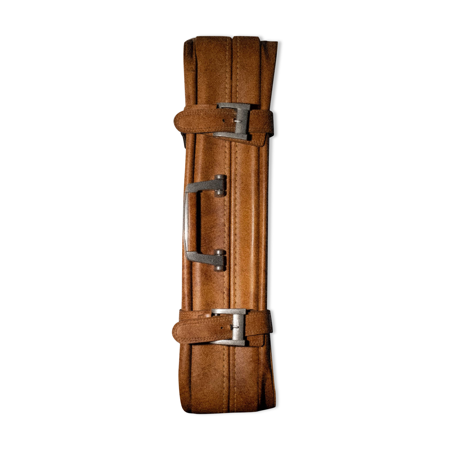 Brown soft suitcase