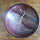 Signed ceramic fruit bowl on foot