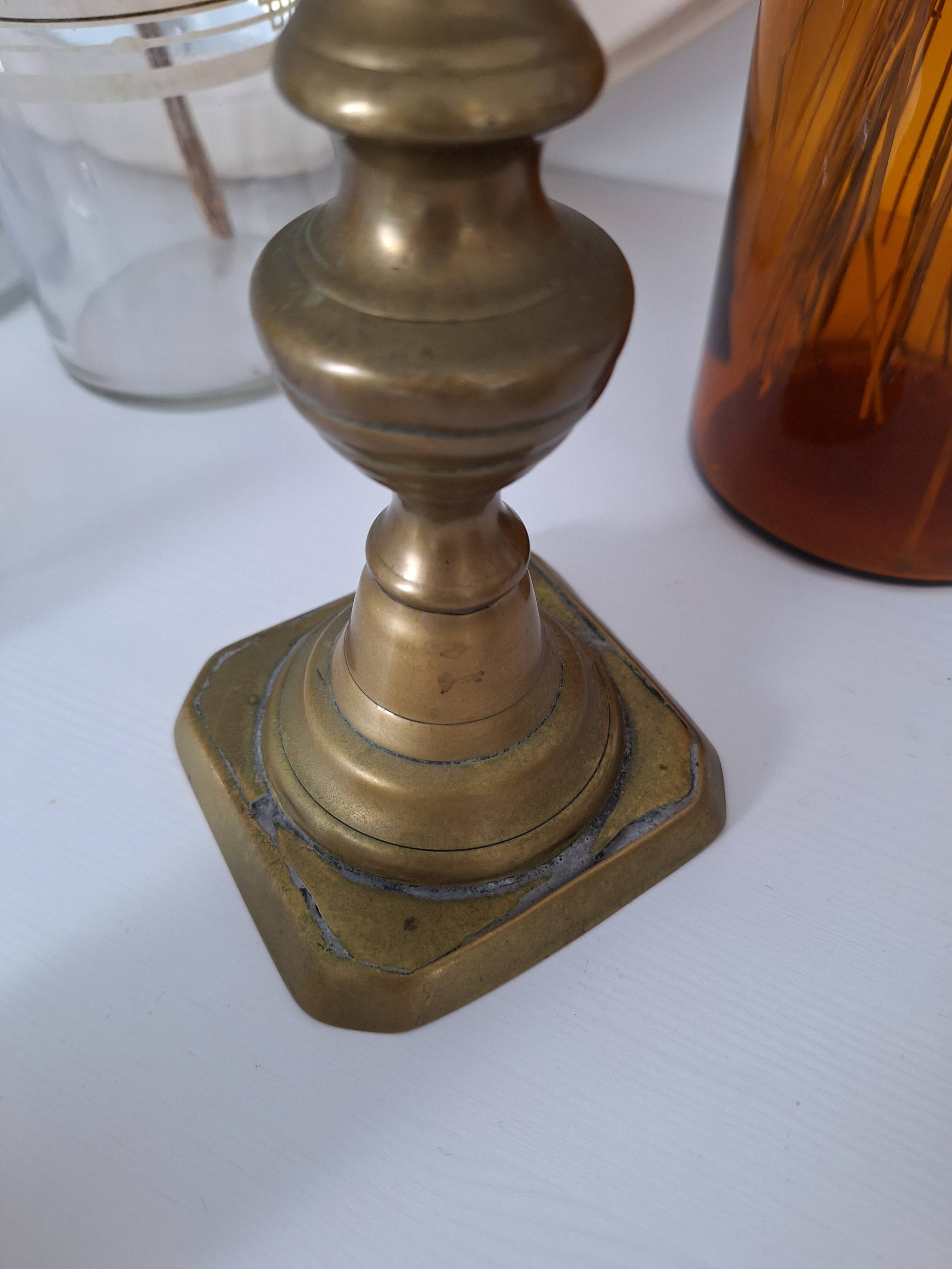 Vintage brass candle holder