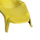 Modern mid-century yellow pool chaise longue