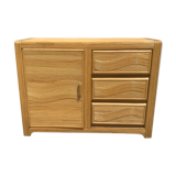Commode en placage de rotin