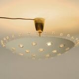 Beautiful large mid-century metal ceiling lamp by Emil Stejnar for Rupert N