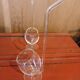 Paire de verres avec paille intégrée