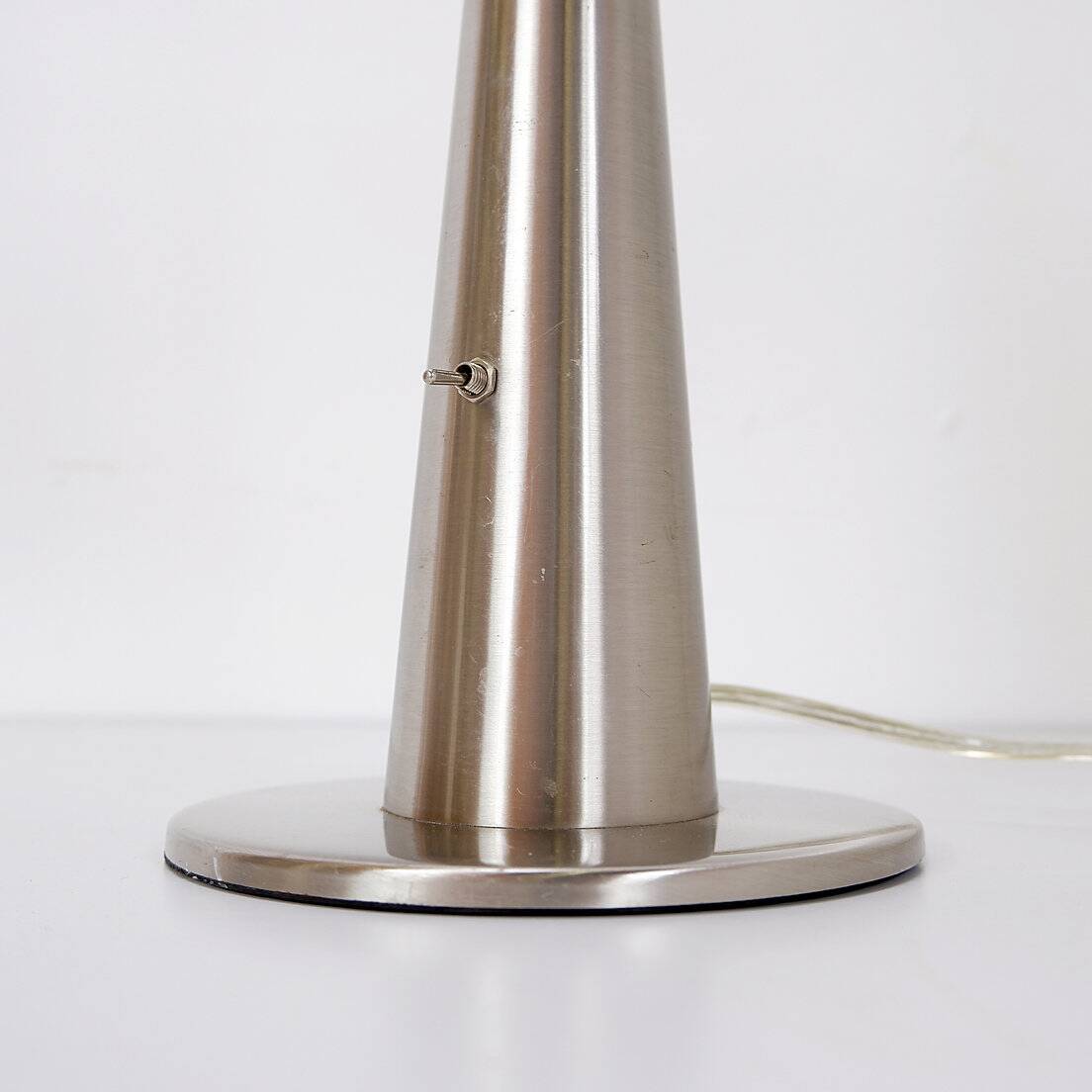 Adjustable brushed chrome desk lamps