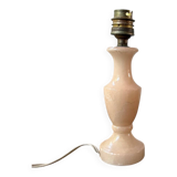 Vintage pink natural stone lamp base