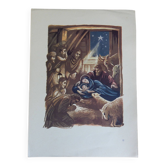 Illustration la nativité La naissance de Jésus