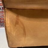 Fauteuil en cuir marron