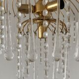 Chandelier waterfall of Murano drops and tassels