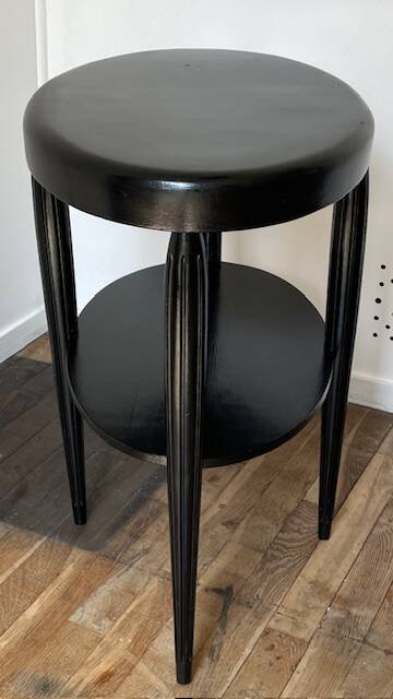 Gueridon console bois noir art déco