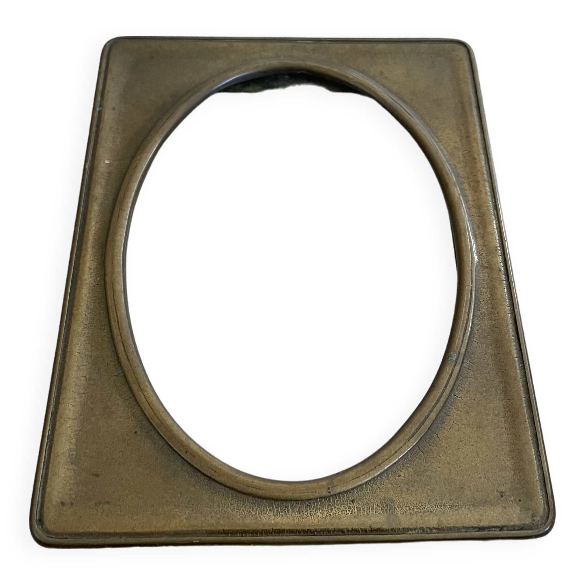 Antique brass frame