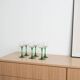 Set of wine glasses, Italian design, 1970s, production: Italy