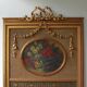 Trumeau mirror with oval decoration and Louis XVI style pediment