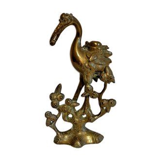Animal, wader in gilded brass or bronze