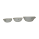 Suite of 3 avignon porcelain mortars with pestle