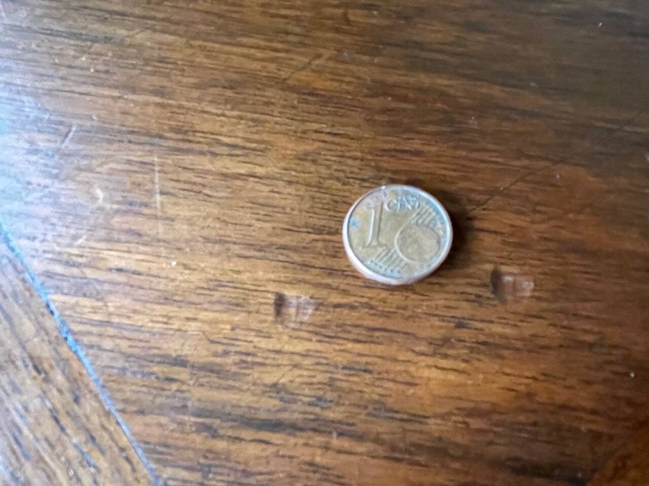 Folding side table in turned wood and marquetry circa 30's/40's