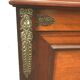 Napoleon period bed in mahogany and veneer XIX century