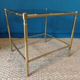 "bamboo" sofa end made of brass