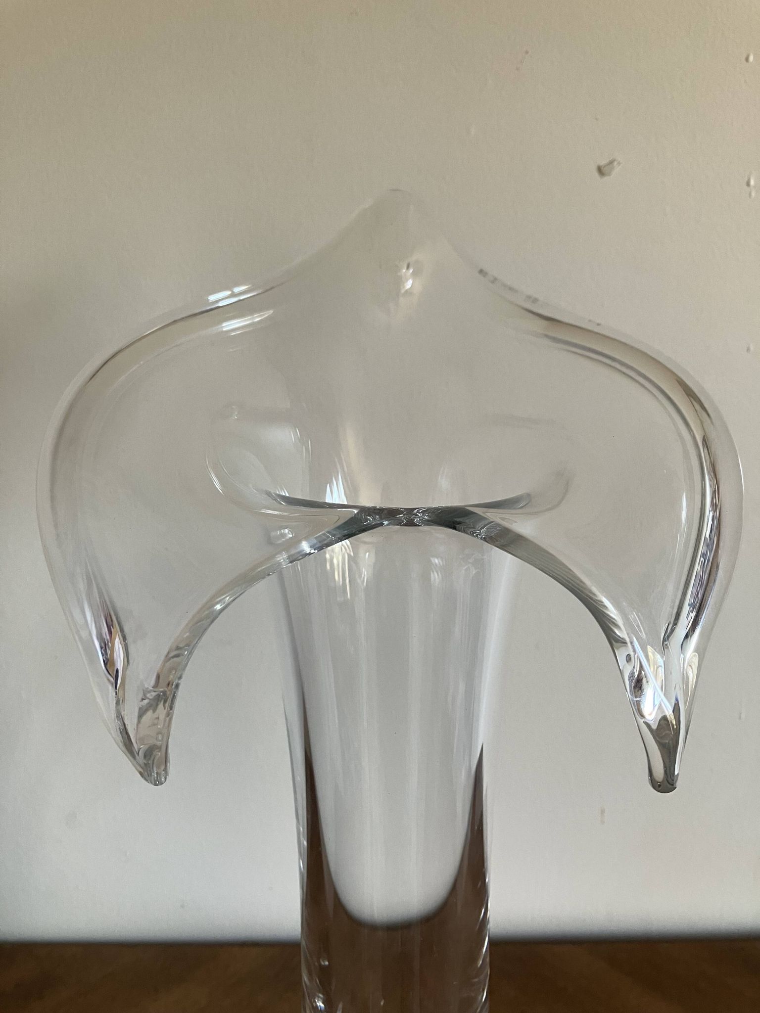 Vase tulipe en verre