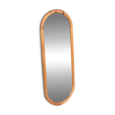 Miroir psyché en bois vintage de Suède, années 1970, pin blond.