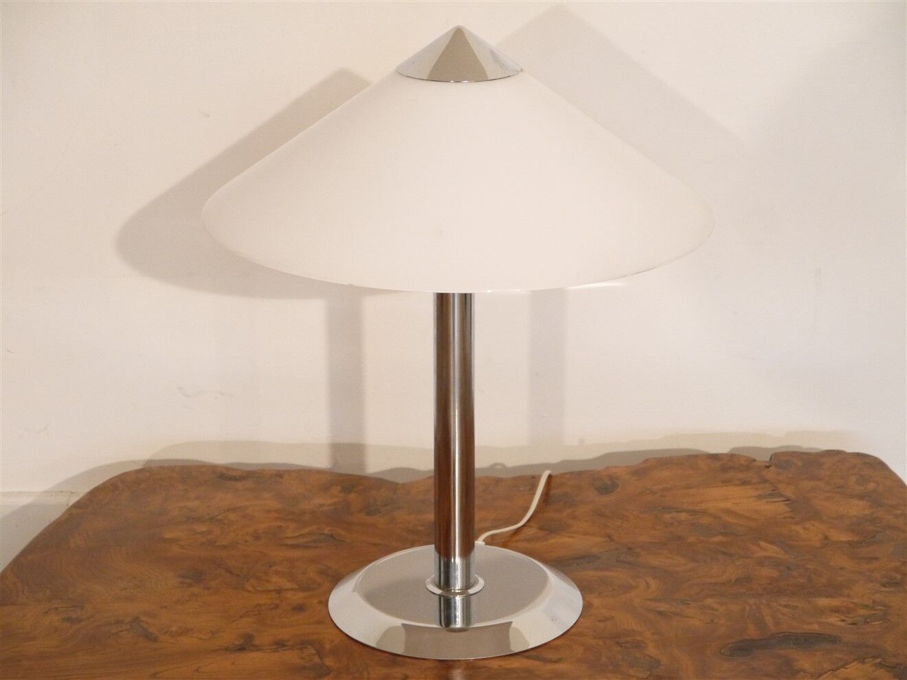Scandinavian vintage lamp in chrome and acrylic from Nafa 1970