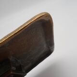 Mid Century solid Bronze Cast brutalist Door Handle