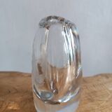 Vicke Lindstrand crystal vase (1904-1983) signed Kosta Boda Woman in bath