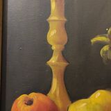 Huile sur toile nature morte