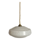 Suspension minimaliste ronde verre Clichy années 40/50