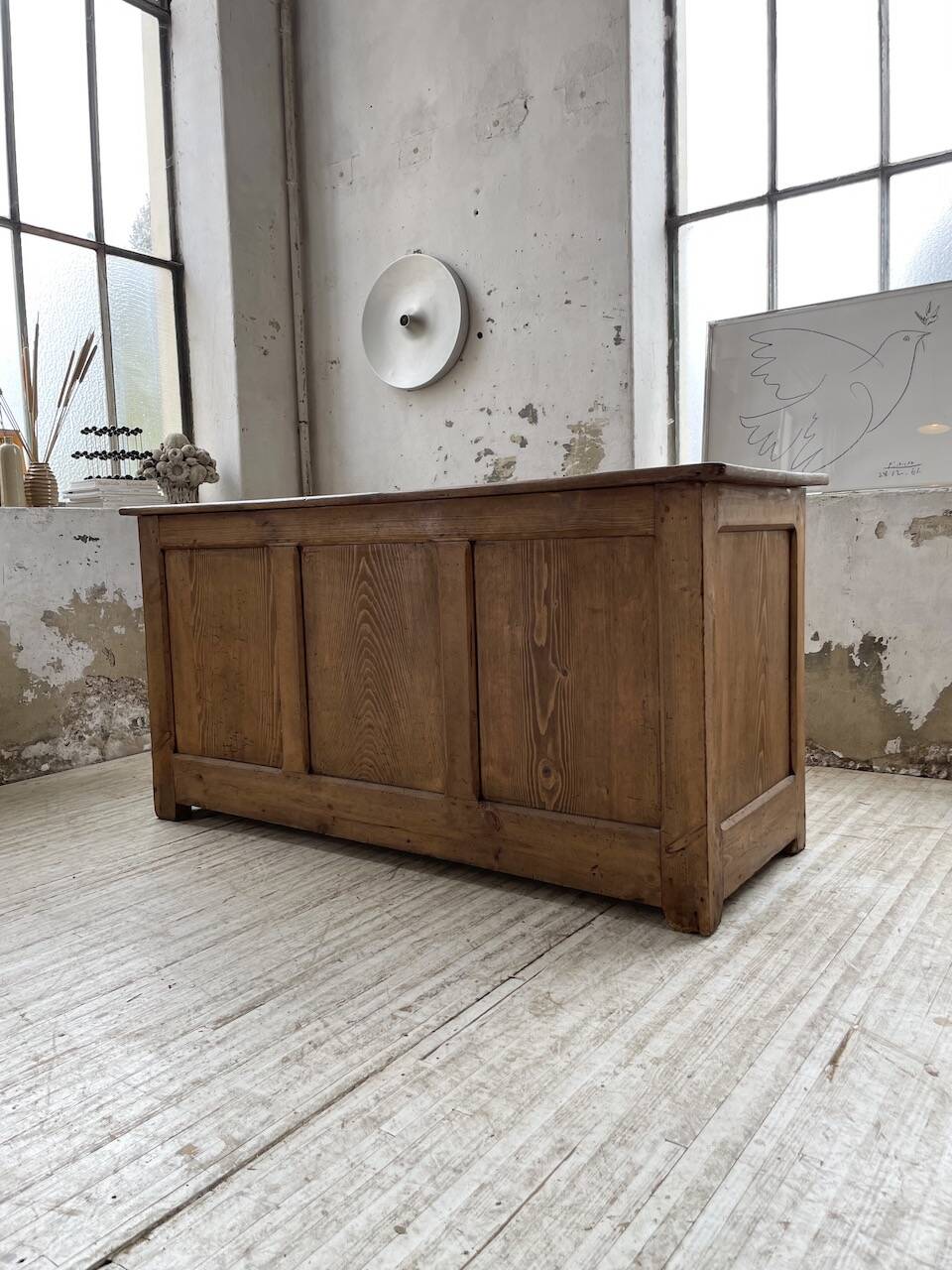 Oak and pine counter 1950