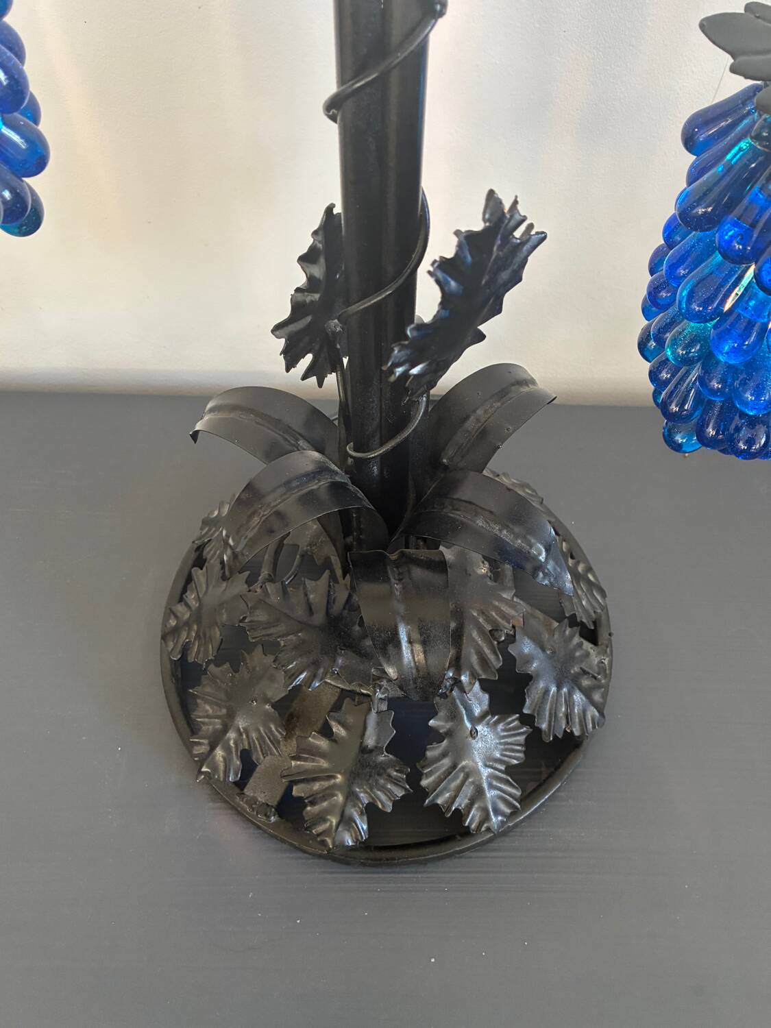 Large Murano table lamp, bunch of grapes