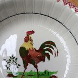 Plat de service, coq, Choisy-le-Roi