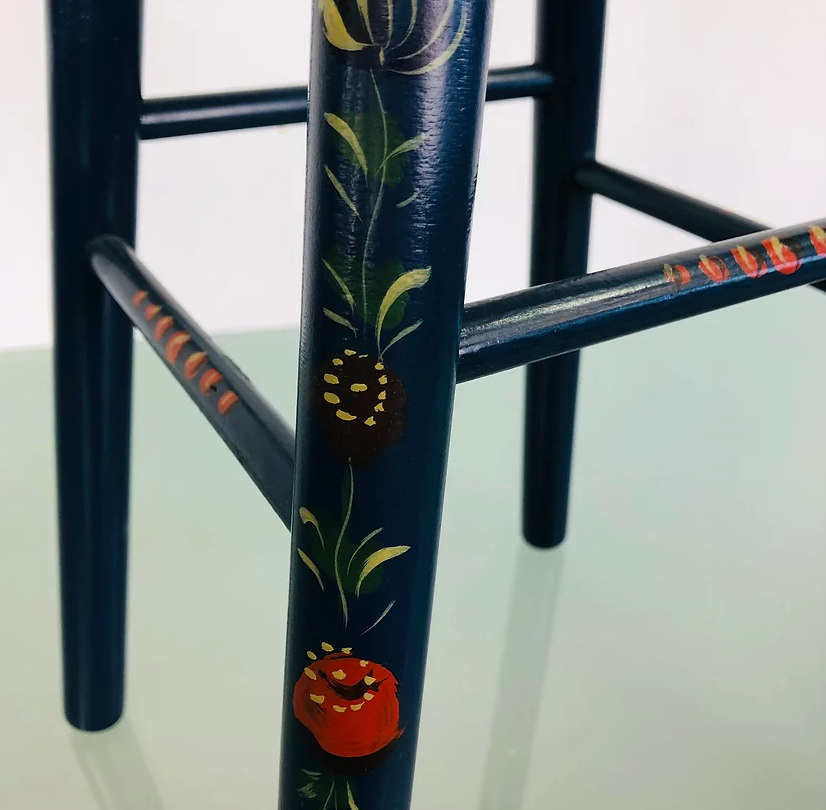 Painted vintage stool