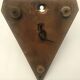 Old hand-carved wooden wall light