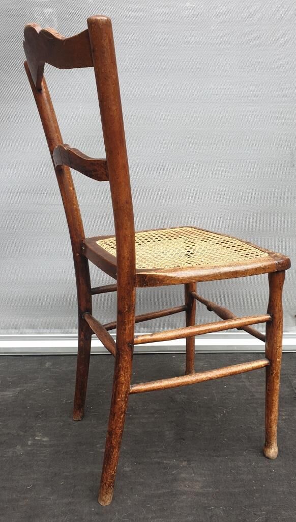 Pair chairs cans d'estaminet XIXth