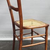 Pair chairs cans d'estaminet XIXth