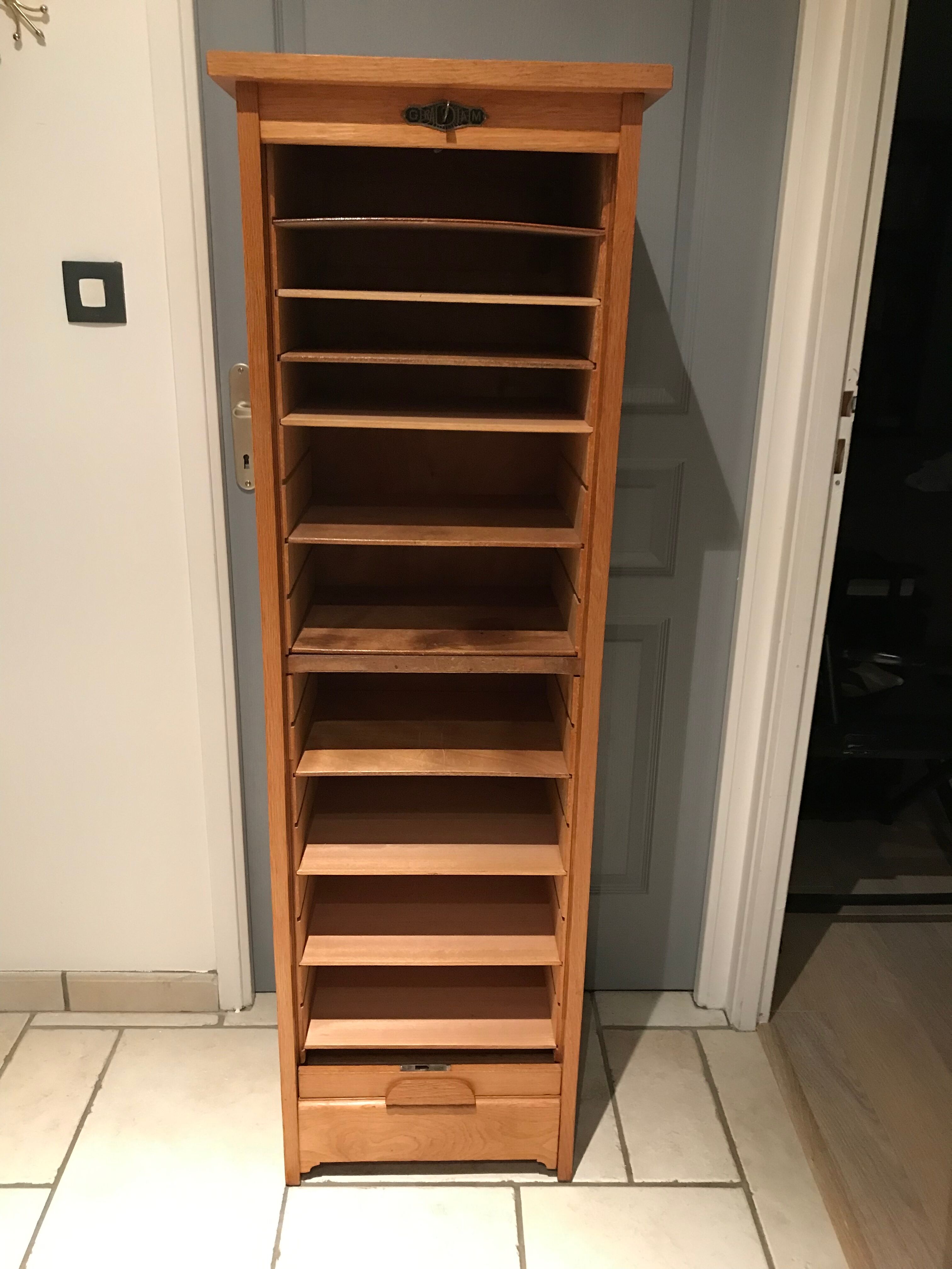 Cabinet notary oak curtain