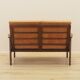 Danish oak sofa with leather upholstery, 1960s