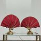 Lampes de table en laiton de style Hollywood Regency, années 1970, ensemble de 2