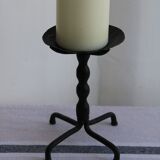 Set of 3 wrought iron candle holders