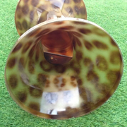 1970s Stool Tam Tam Transparent Leopard print (designer Henry Massonnet)