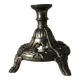 Silver metal candle holder