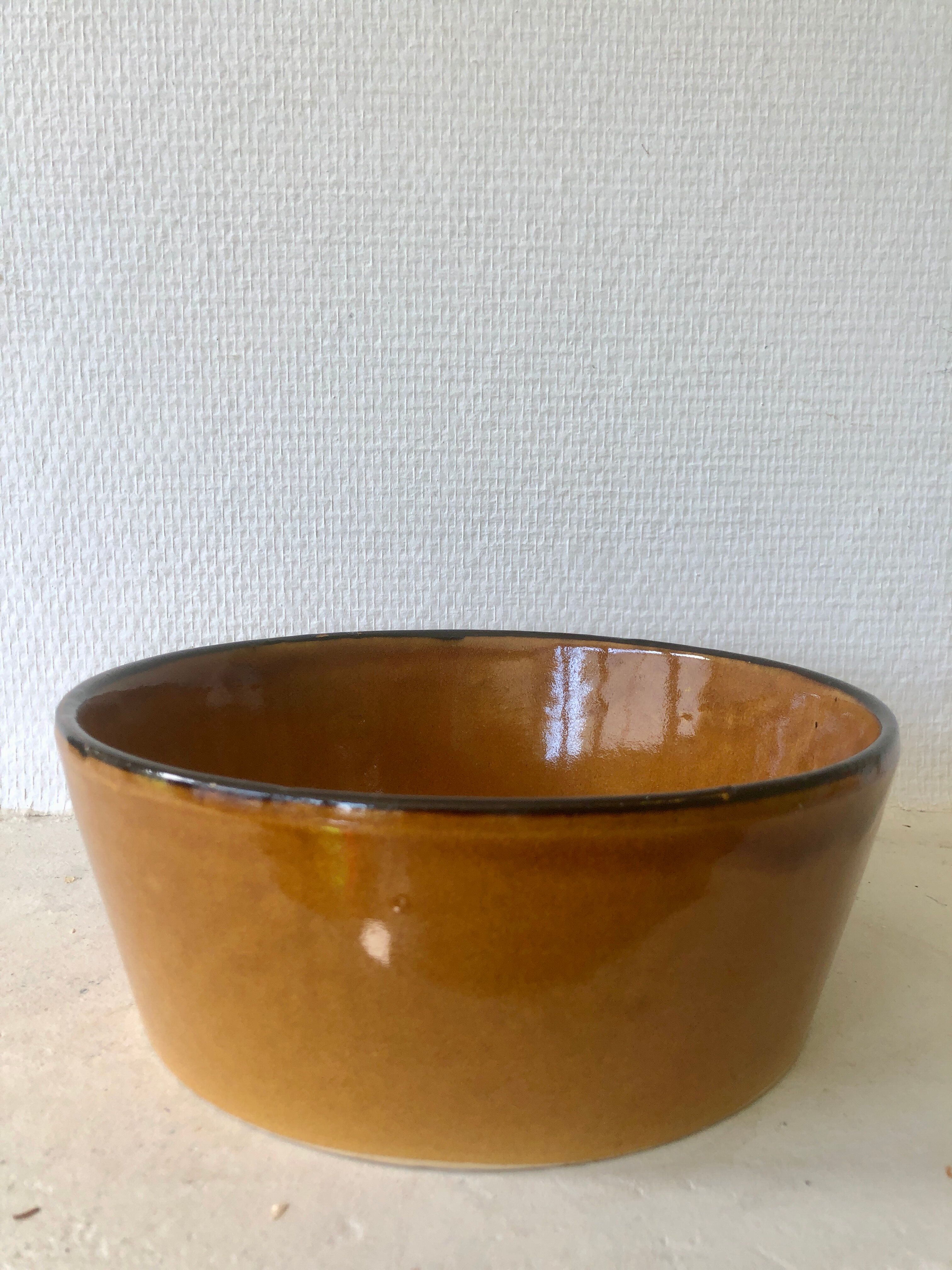 Antique ceramic salad bowl