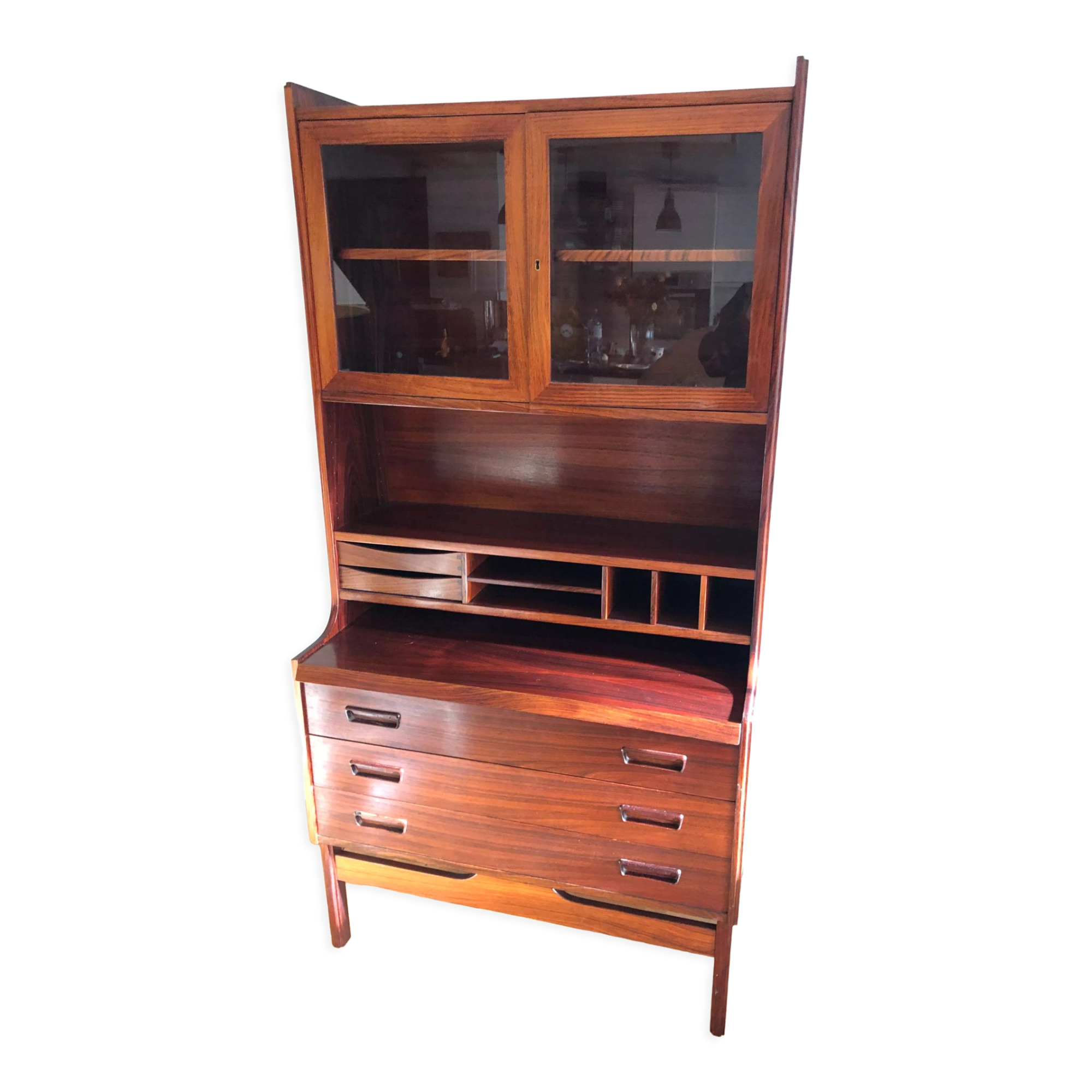 Scandinavian teak secretary desk