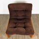 Scandinavian driver armchair in pine 70s