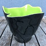Two-tone folded ceramic vase, 1950/60