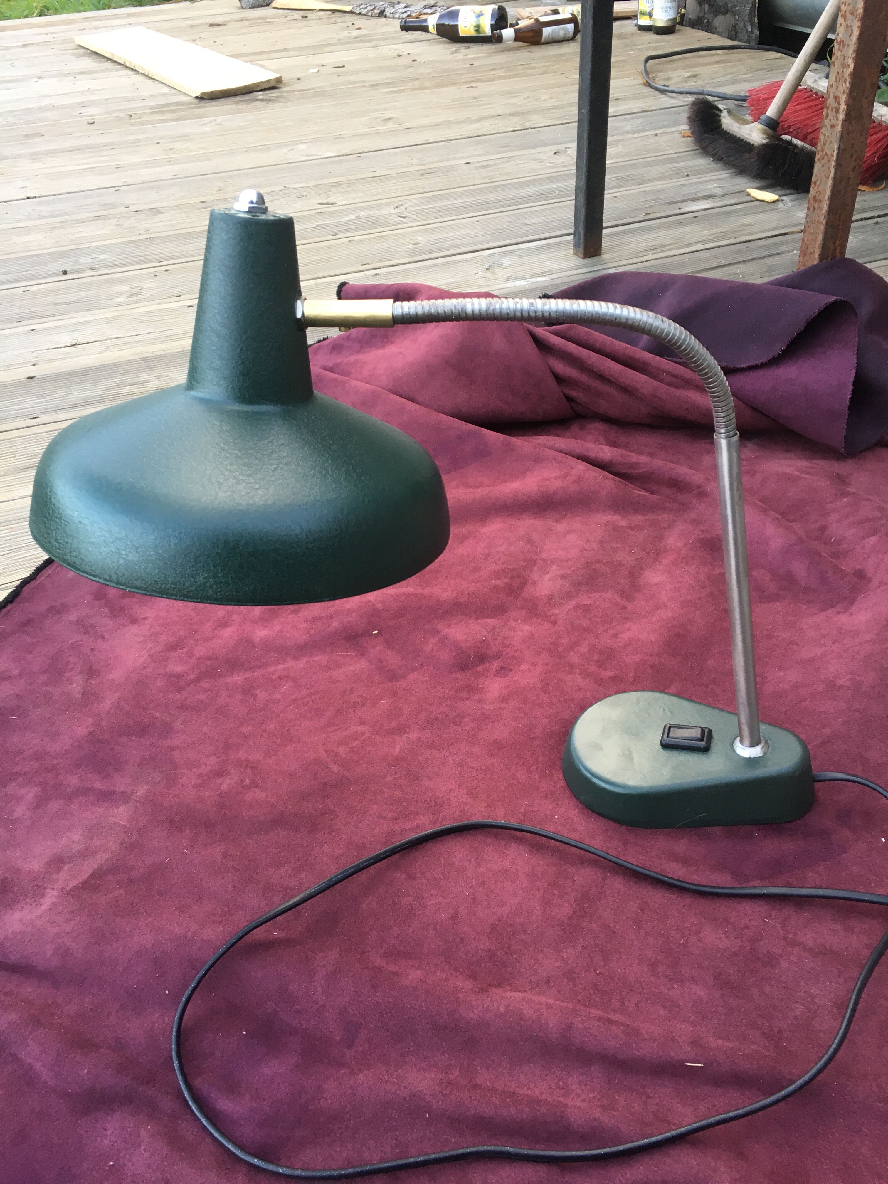 Floor lamp, articulated year 50' Aluminor