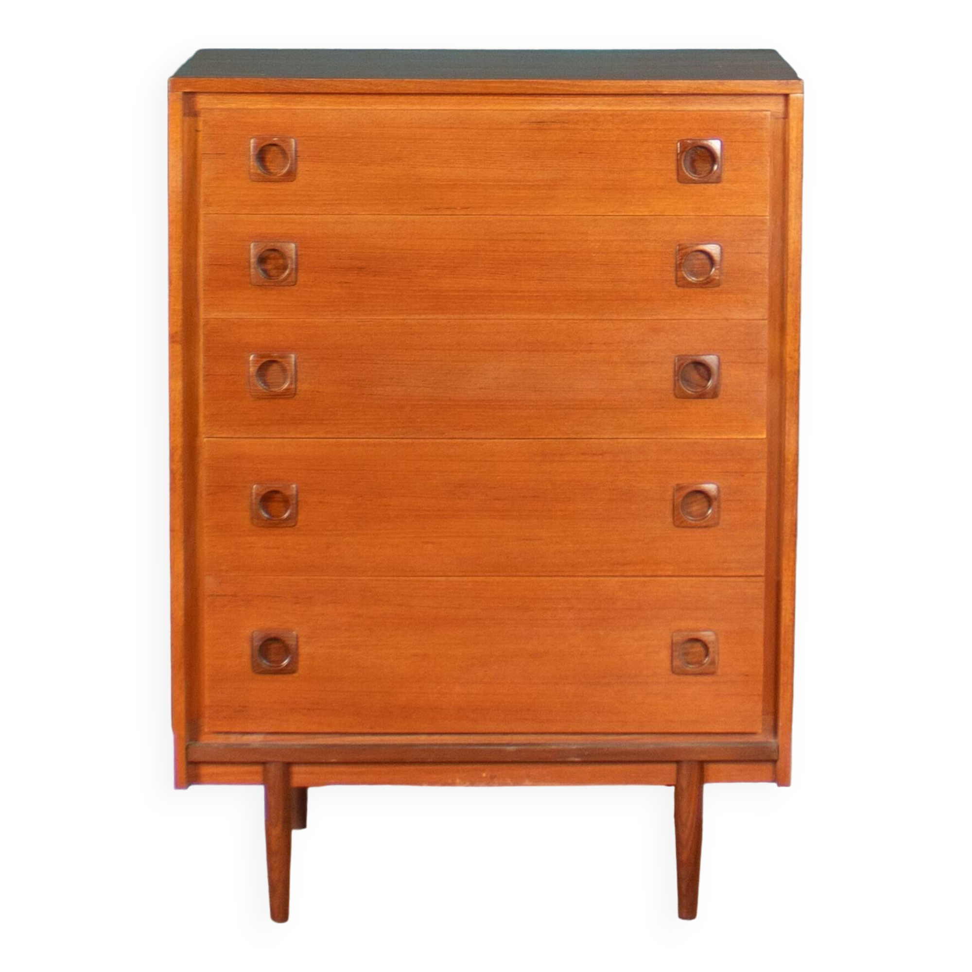 Commode rétro en teck des années 1960 BCM