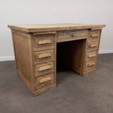 Desk with oak drawers