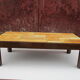 Vallauris coffee table by Raymonde Leduc gres modele aux herbiers vintage