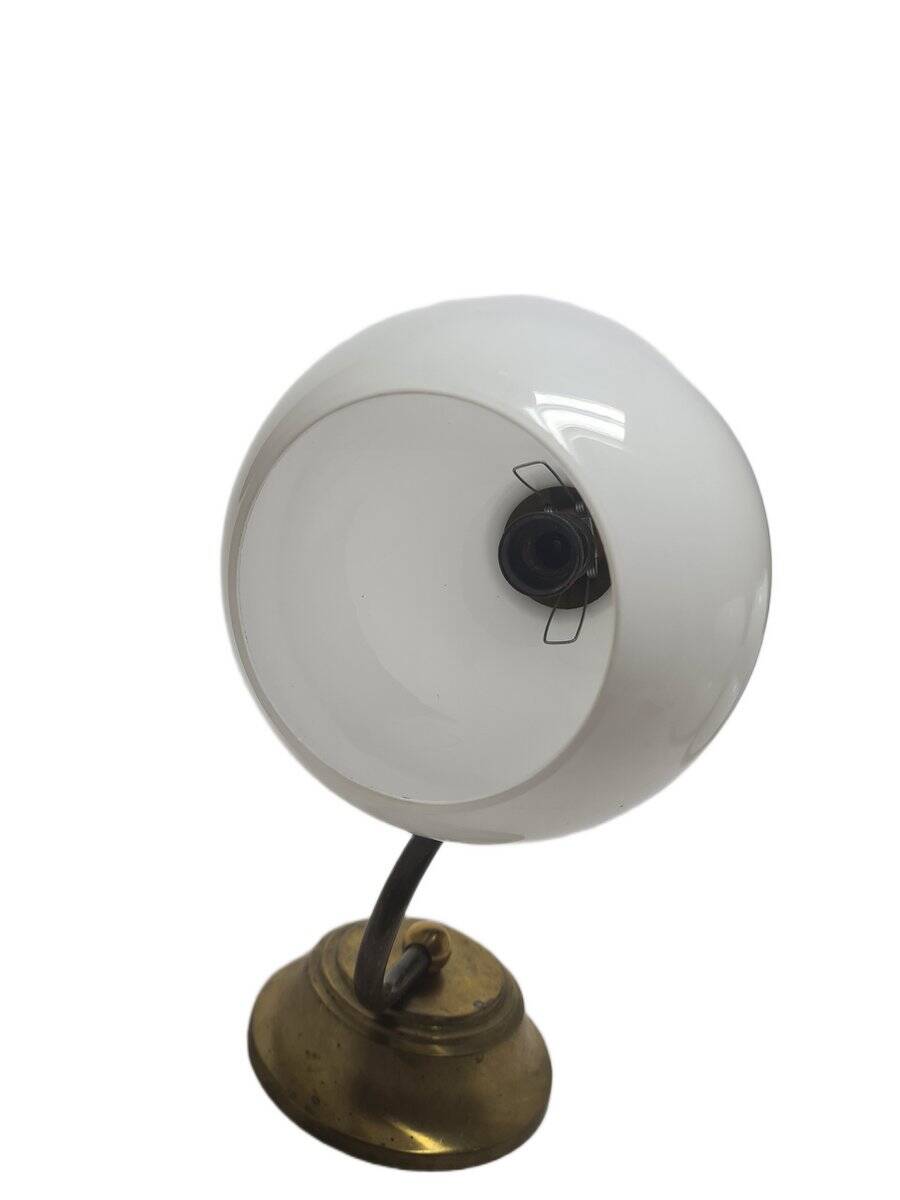 Art Deco metal wall lamp, Poland, 1950s